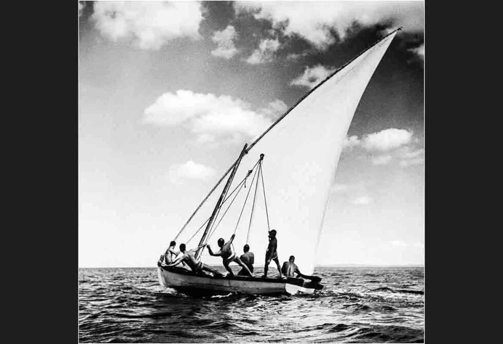 Saveiro ao mar, década de 1960